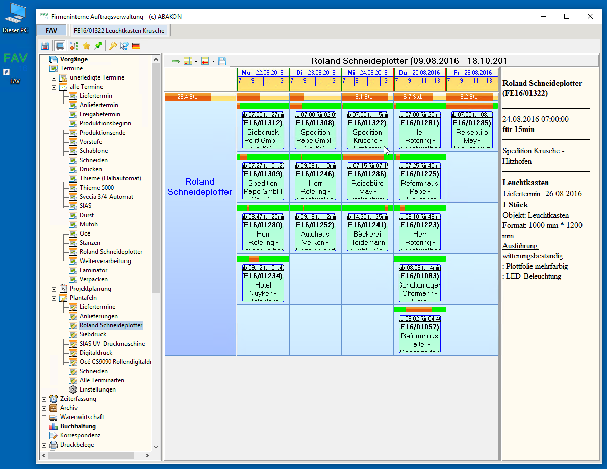 Bild: FAV Terminplanung 2